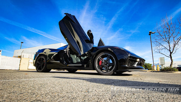 Chevrolet Corvette C8 from California featuring vertical lambo door co –  Vertical Doors, Inc.